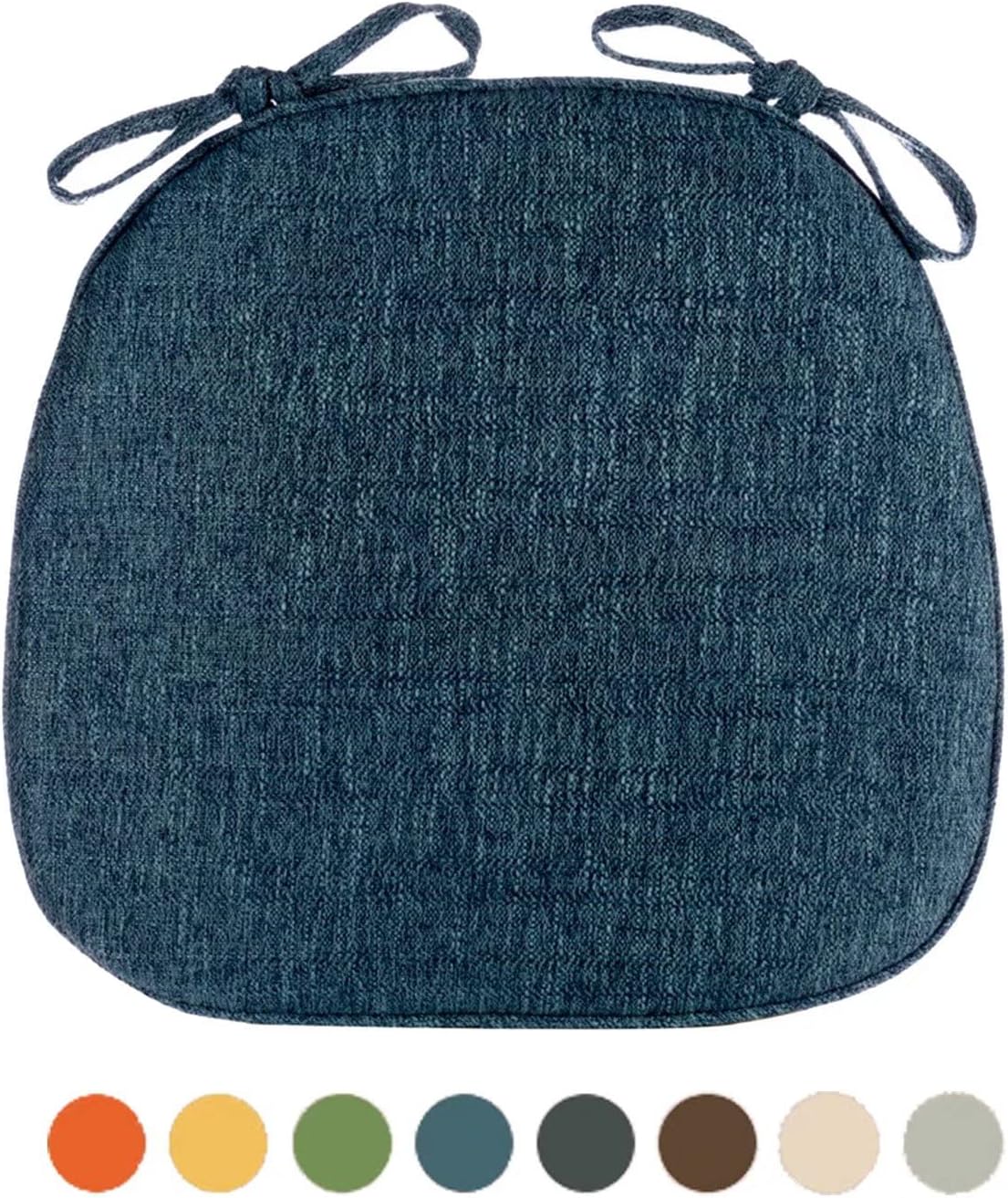 Chair Pads for Dining Chairs Set of 4 with Ties, Seat Cushions for