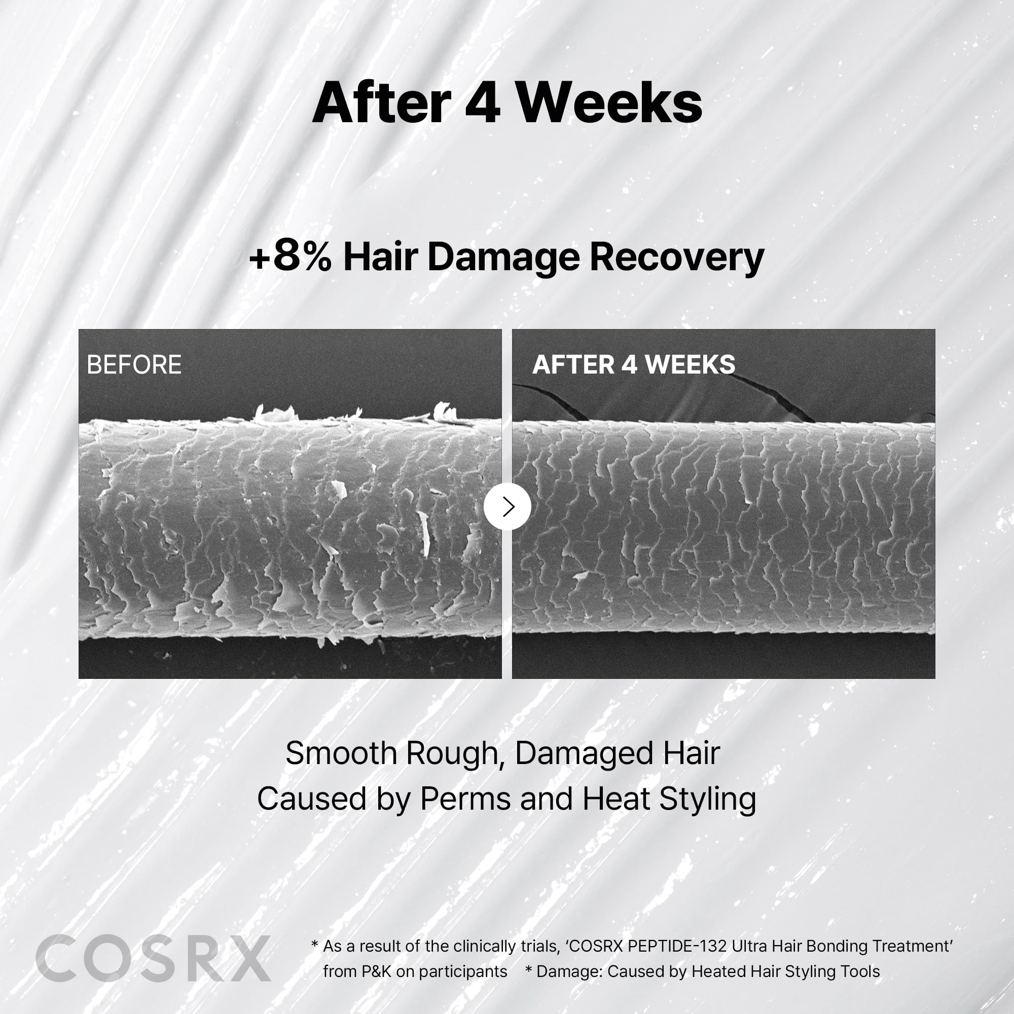 COSRX PEPTIDE 132 Hair Bonding Repair Treatment - Deep Conditioner Hair Mask for Damaged, Dry Hair, Repairs Breakage & Split Ends, For All Hair Types 60ml — view 6