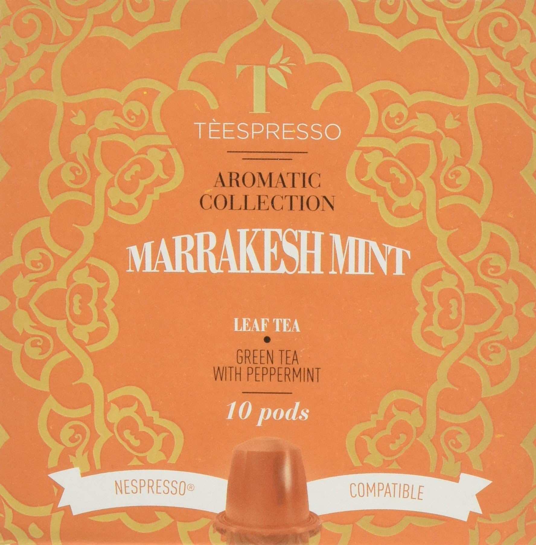 Teespresso Marrakesh Mint Nespresso Compatible Tea Capsules (Pack of 5, Total 50)
