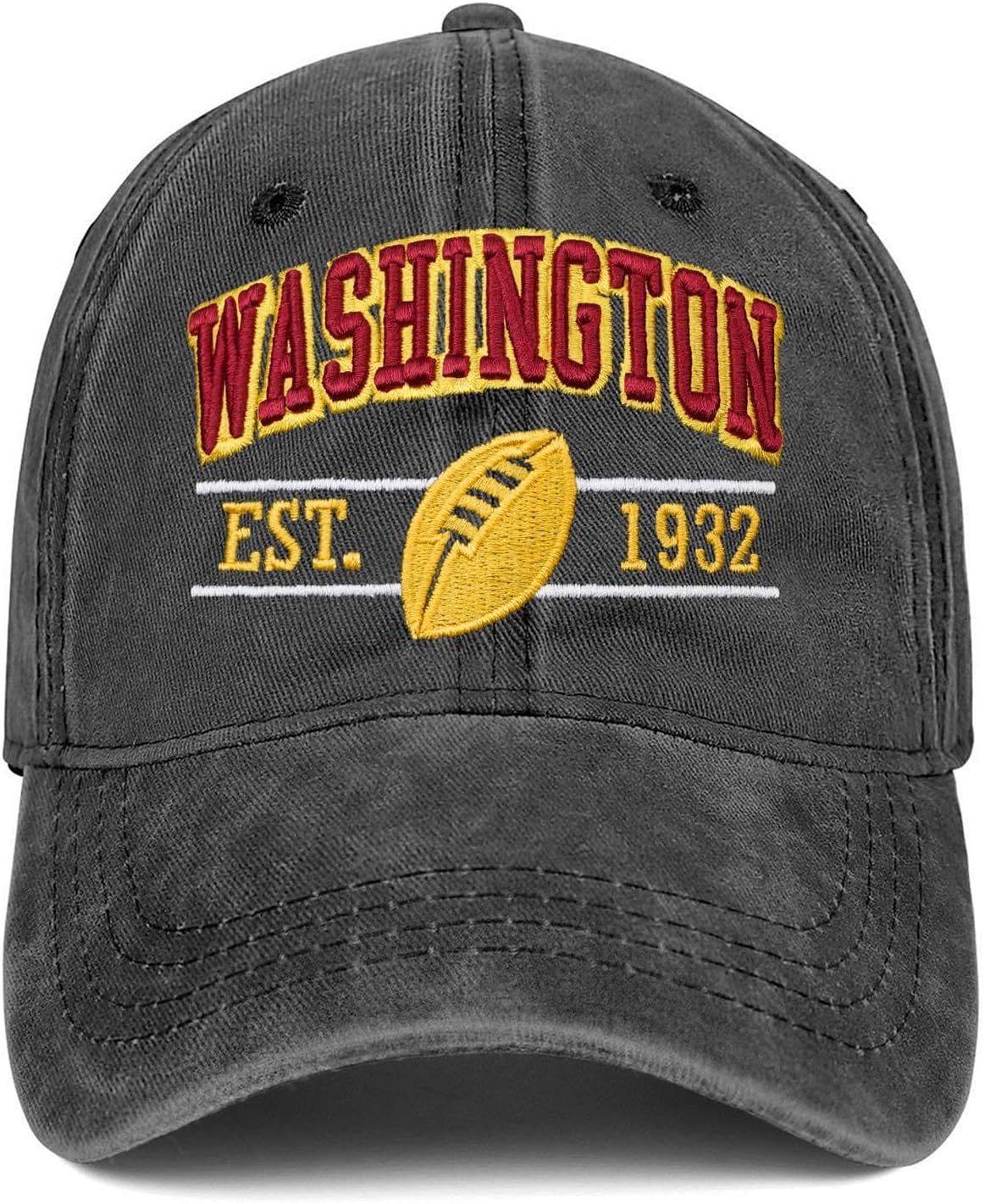 Football Hat for Men Women Vintage Embroidered City Hats Apparel Gifts Classic Baseball Cap