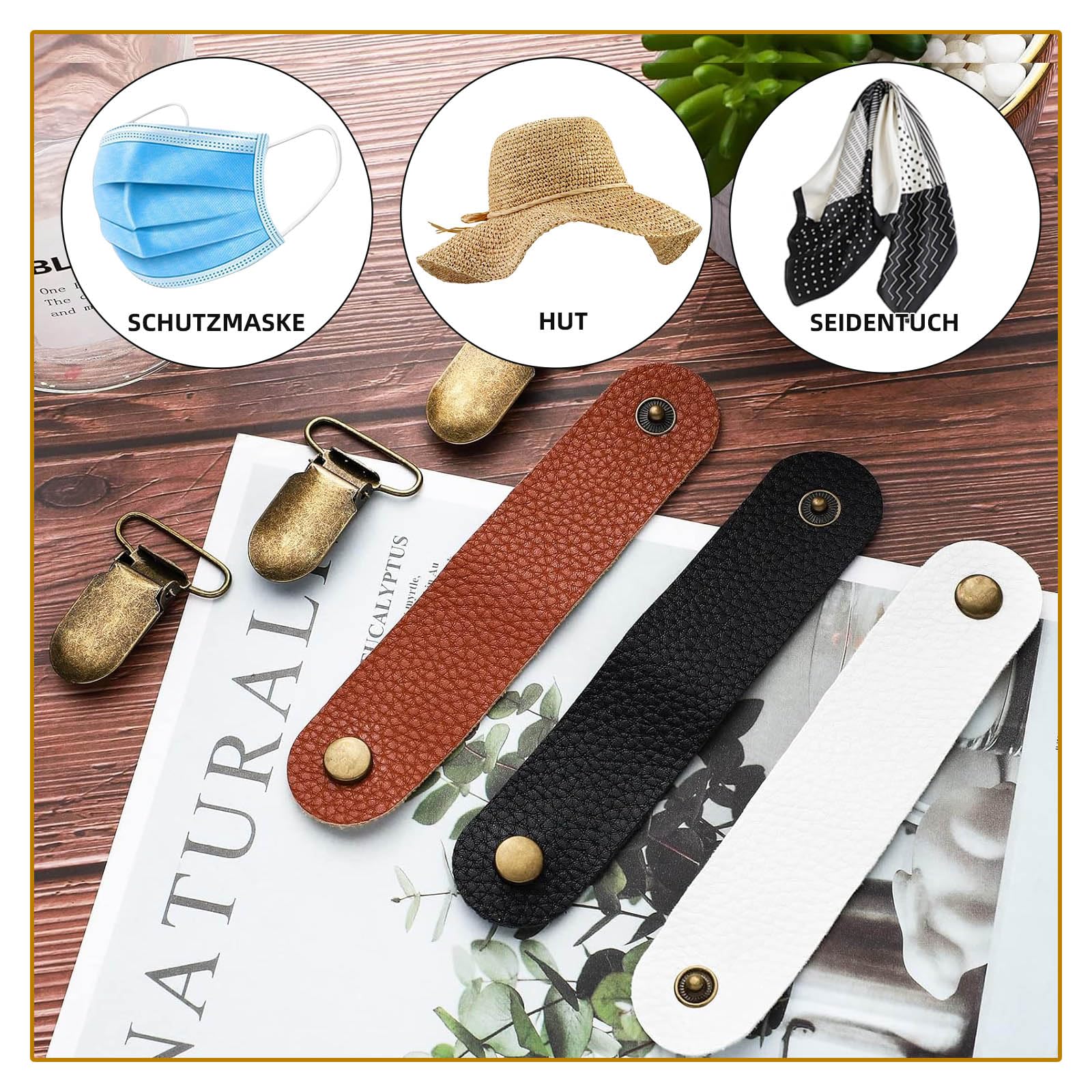 4 Clip Multiuso Per Cappello E Sciarpa - Organizzatore Da Zaino Per Viaggi E Outdoor - Foto 11