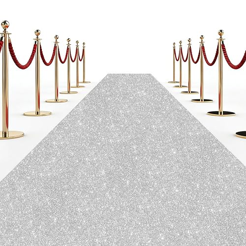 Glitter Carpet Runner 2.6FT x 30FT – Premium Non-Woven Sparkle