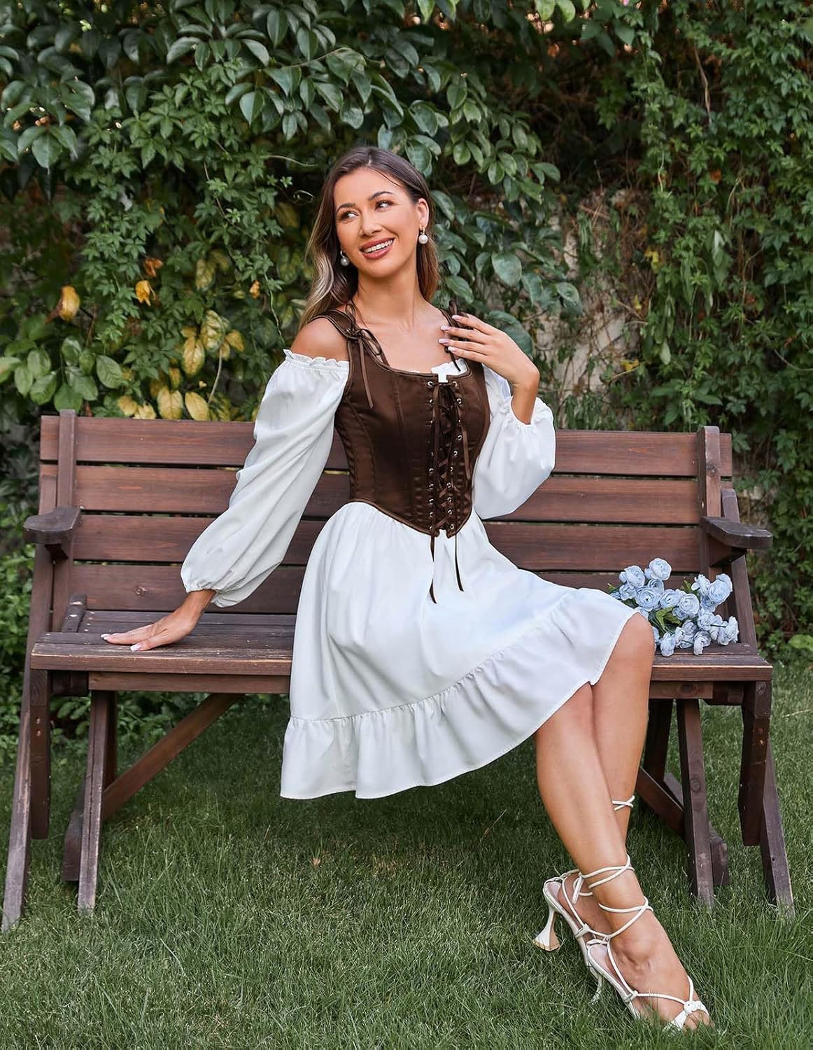 Scarlet Darkness Women Renaissance Corset Pirate Bustier Top Bodice Bodyshaper - Image 5