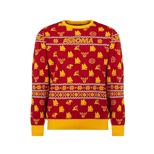 Immagine del prodotto AS Roma Maglione Natale, Unisex-Adulto, Rosso E Giallo, M