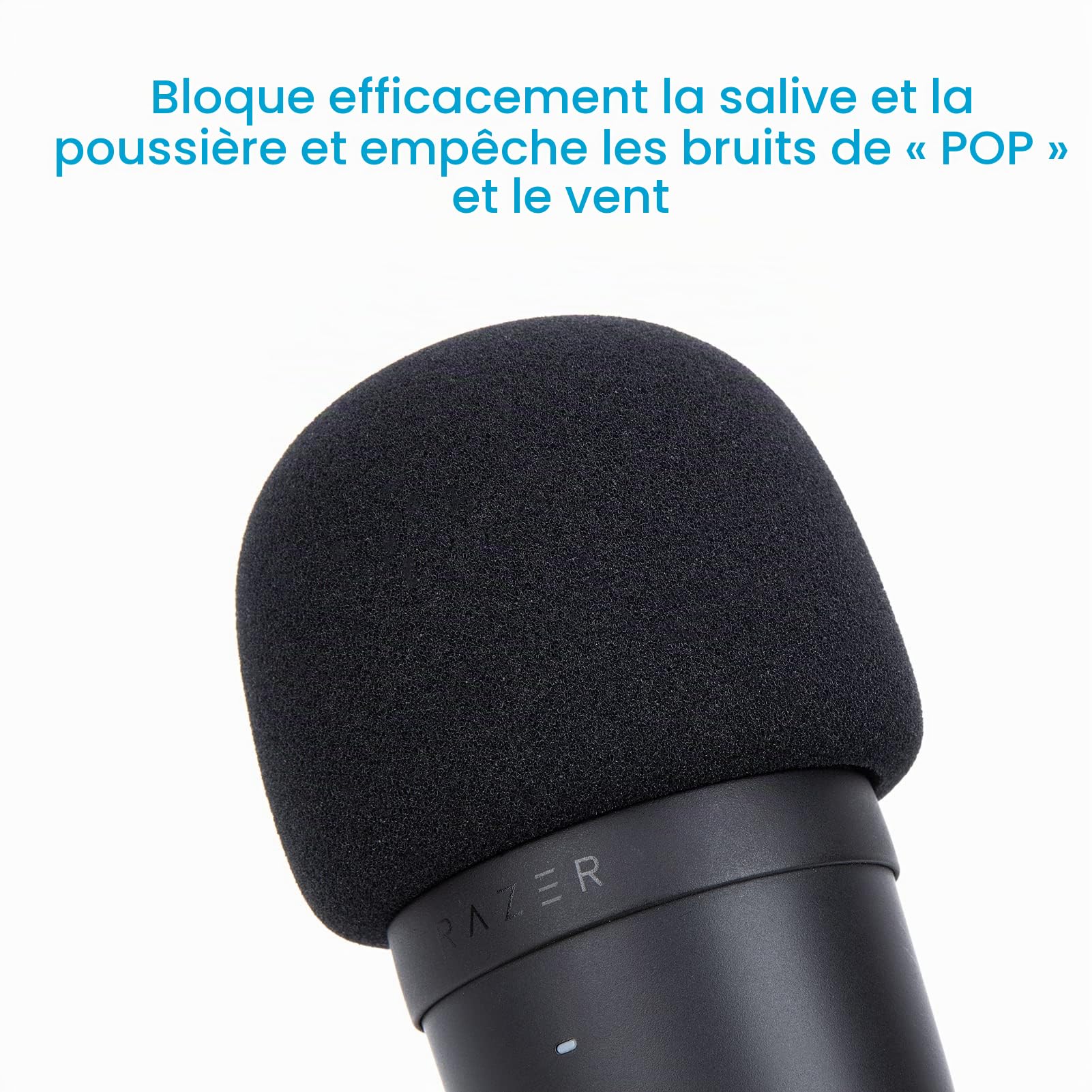 YOUSHARES Razer Seiren Mini Bonnette Anti-Vent en Mousse Professionelle pour Réduire Bruit pour Microphone USB Streaming Razer Seiren Mini