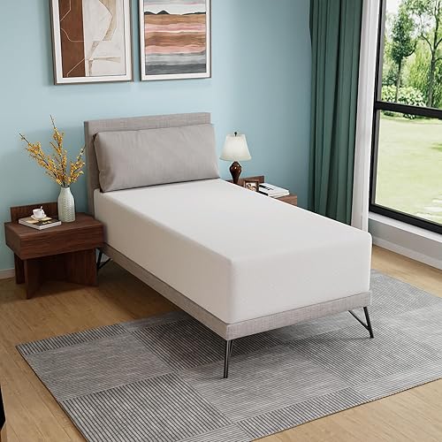 Miniatura 10 de PayLessHere - Colchón de espuma viscoelástica con gel, 5 pulgadas, tamaño king, con certificación CertiPUR-US, sin fibra de vidrio, cama en una