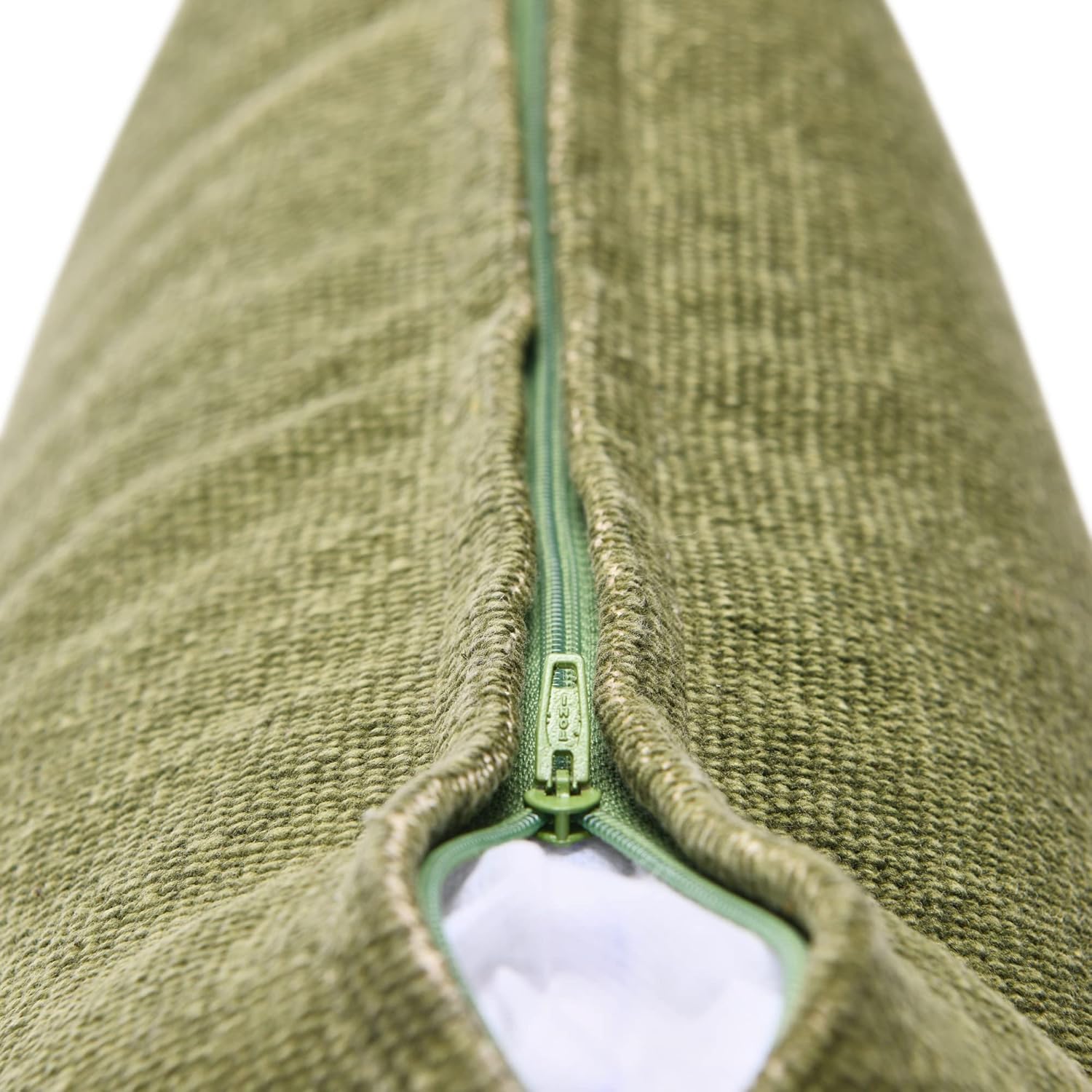 Creative Co-Op Woven Canvas Lumbar Pillow Decorative Pillow Cover, 12" x 20", Sage Green