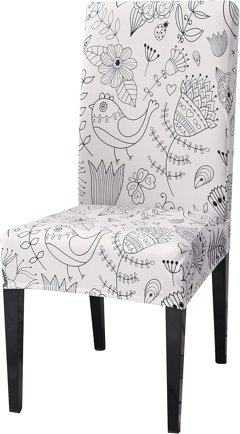 Tulya Dining Chair Covers Set of 4, Stretch Parsons Chair