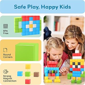 Amazon | PicassoTiles キッズ 1インチ ピクセル マグネット パズル