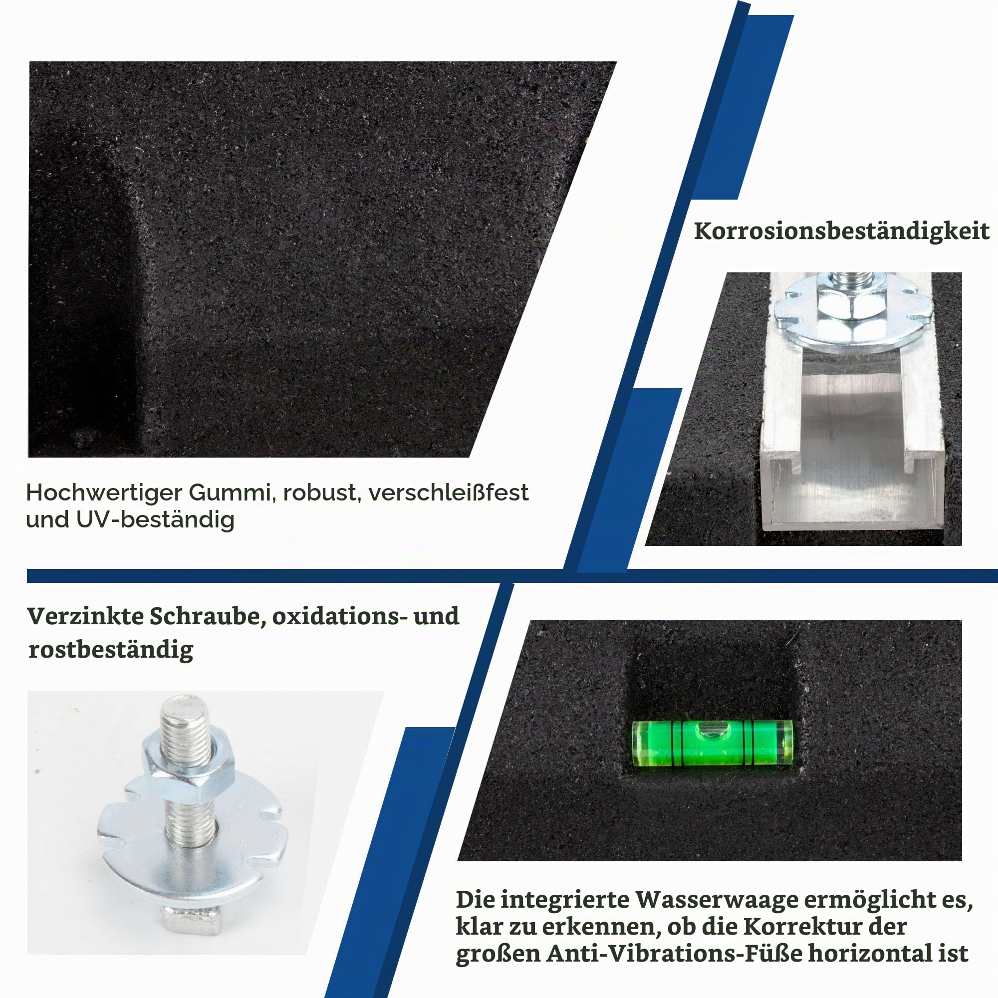Wostore Bodenkonsole Dämpfungssockel für Klimaanlage und Wärmepumpe