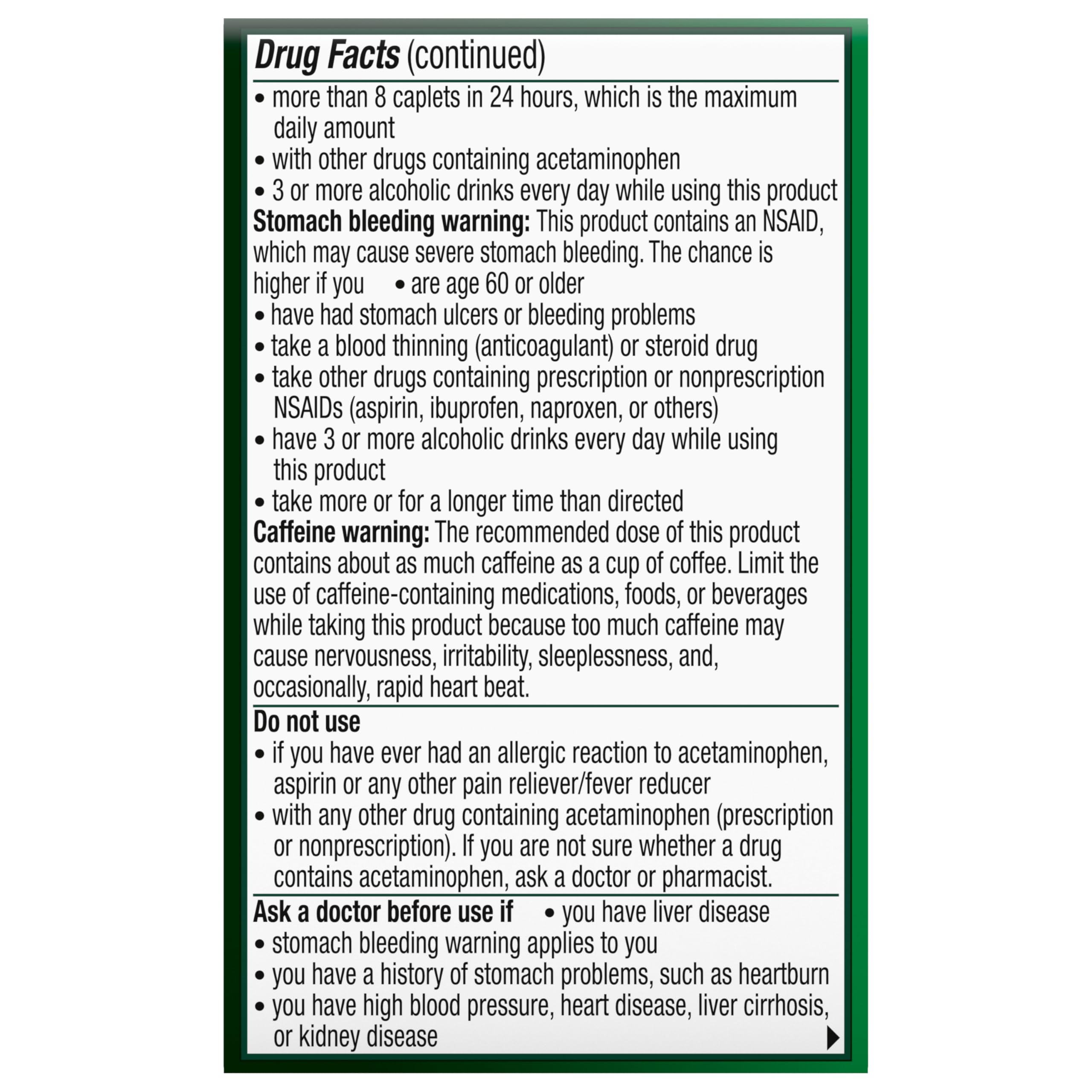 Excedrin Extra Strength Caplets for Headache Pain Relief, 24 Count — Amazon image 11