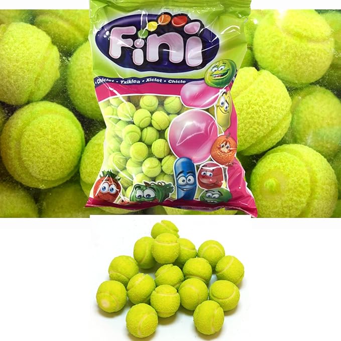 Fini Tennis Ball Chewing Gum with a Fizzy Filling, 1kg Bag Amazon.co