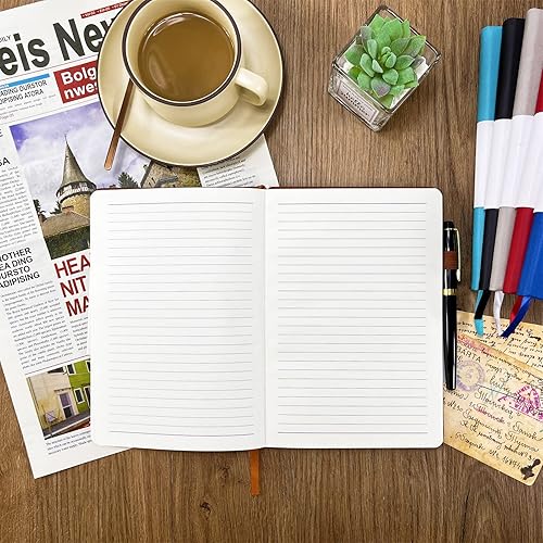 Miniatura 4 de Cuaderno con rayas universitarias A5, 160 páginas, diarios de tapa dura para escribir, cuadernos para el trabajo, oficina, escuela, mujeres y