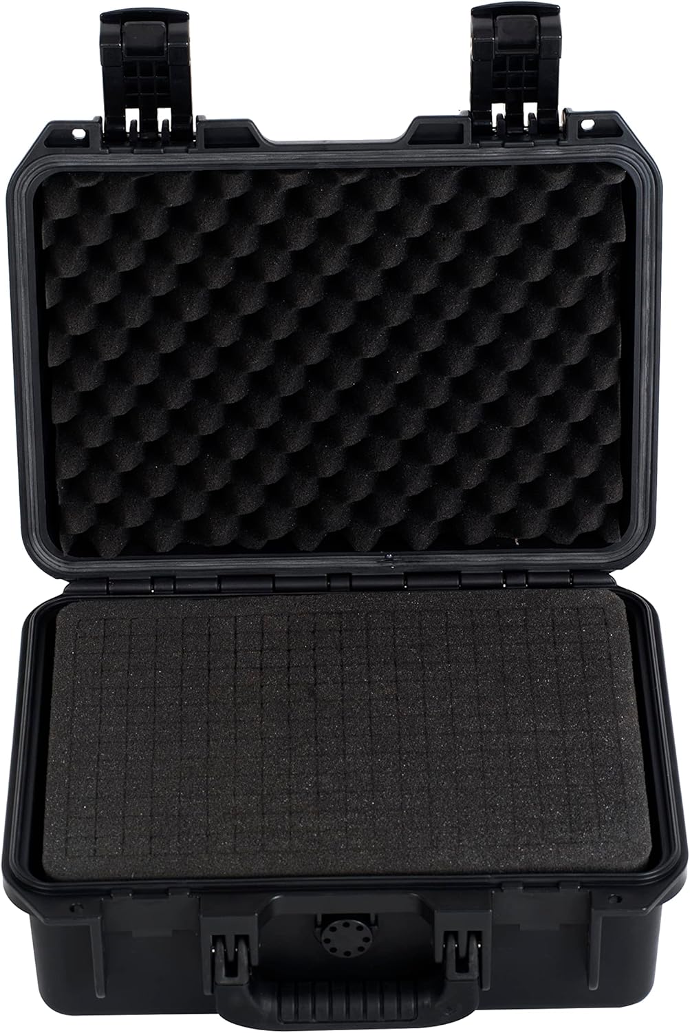 MEIJIA Premium Waterproof Hard Compact Camera Case with customizable foam, 14.21"X11.42"X6.50",Elegant Black