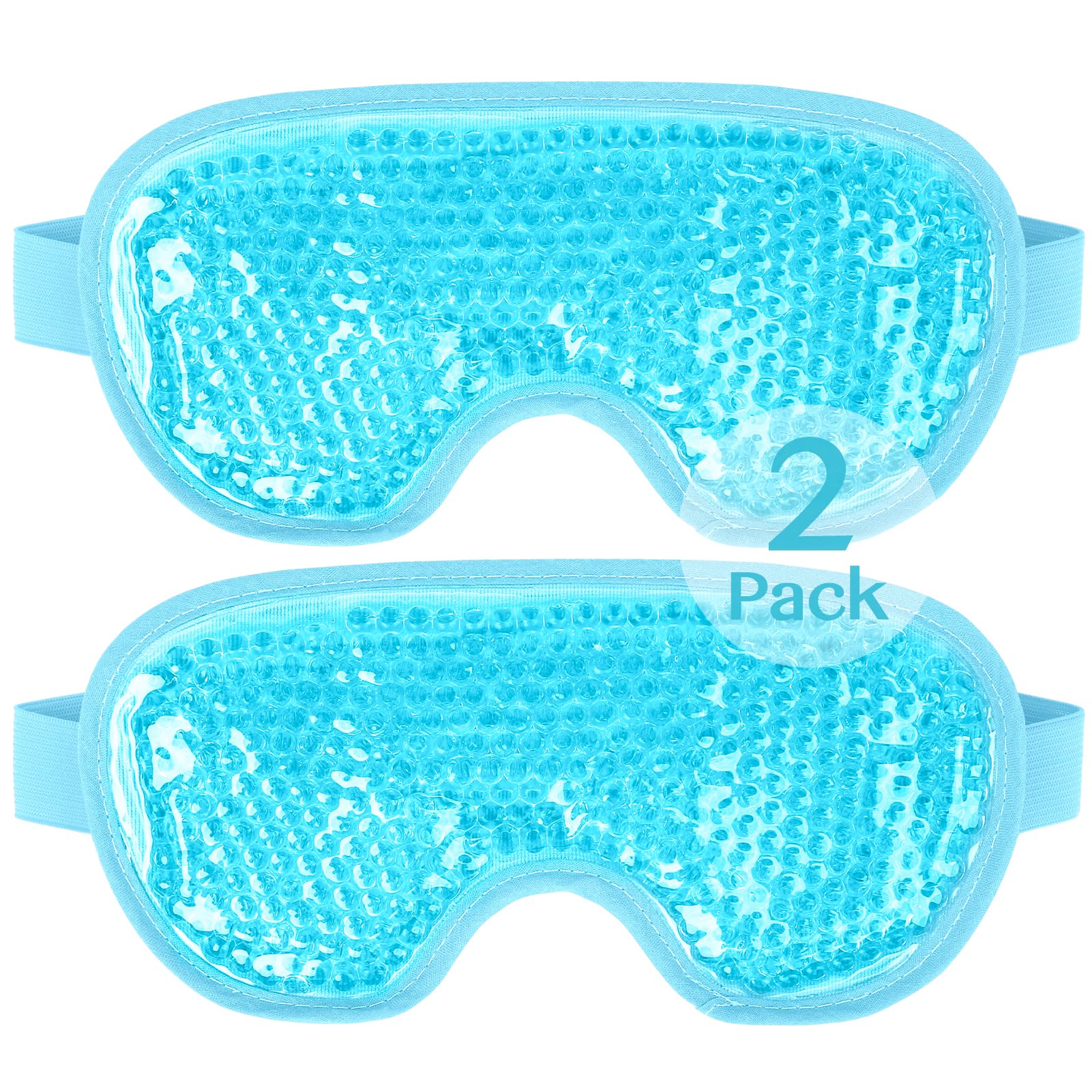 NEWGO Cooling Eye Mask for Puffy Eyes, Cold Eye Mask Eye Ice Pack for After Eyes Surgery, Tension Stress Relief, Itchy Eyes, Headaches, Dark Circles -
