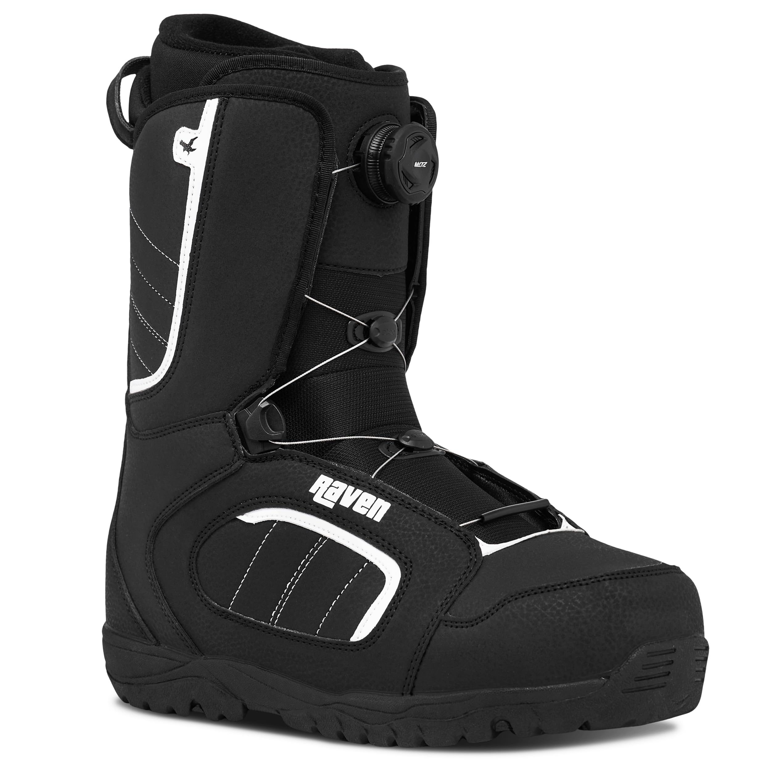 Stivali da snowboard Raven Target ATOP/Moz con chiusura rapida (Target Moz 48 (31 cm)