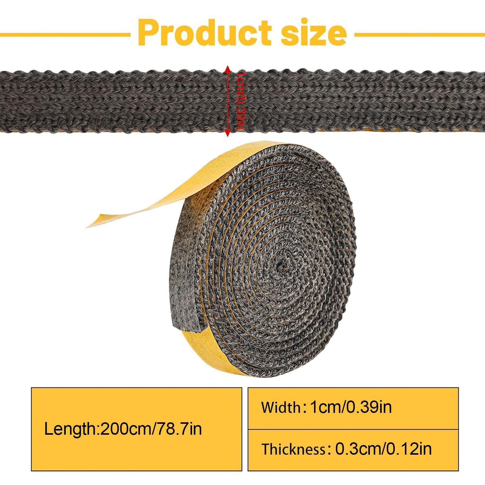 Guarnizione adesiva per stufa, nastro adesivo per , corda piatta per stufe, stufe a legna, ricambio per stufe a legna, per stufe, camini, carbone