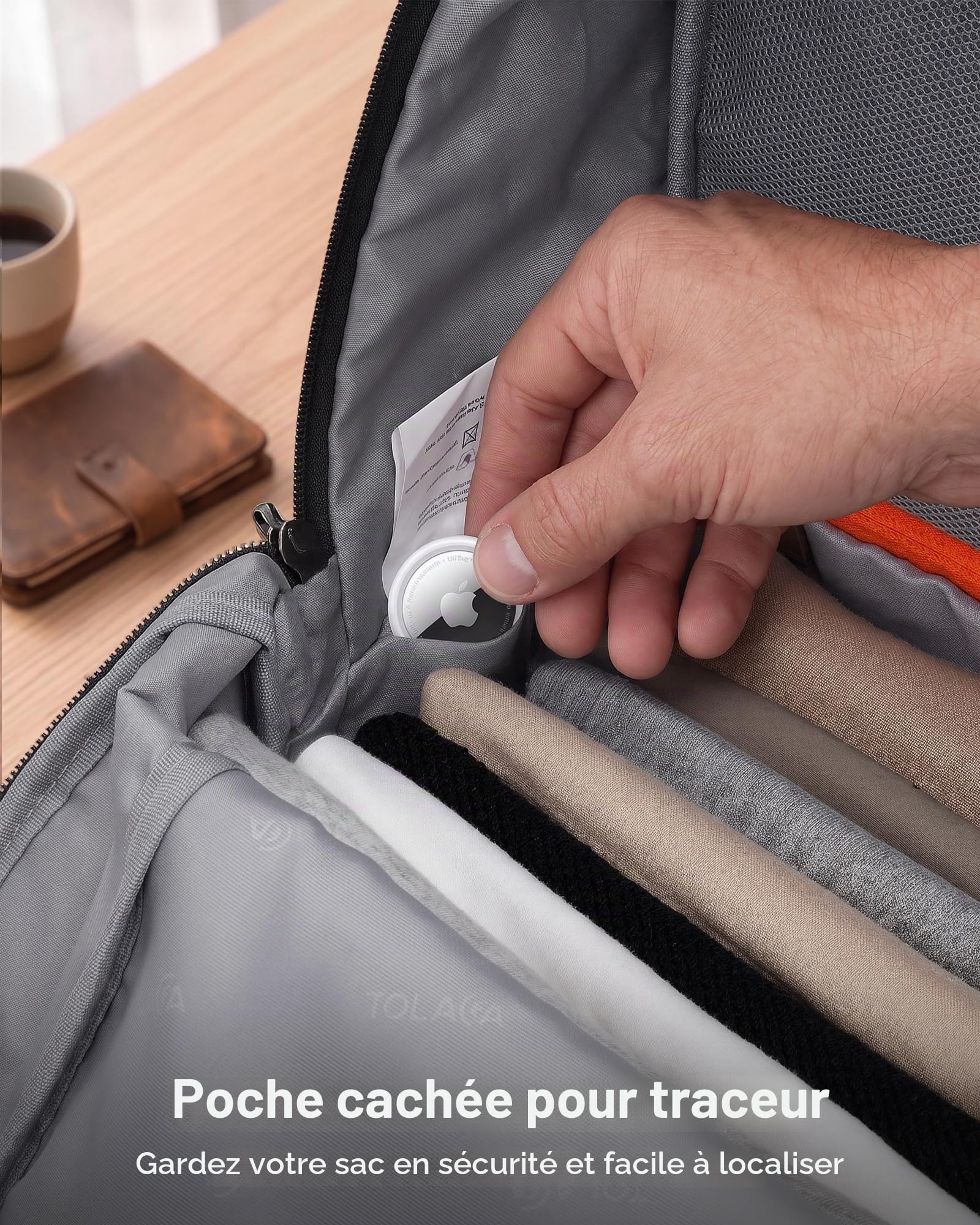 Tolaccea Sac à Dos Ordinateur Portable 30L, 15,6", Voyage et Bagage Cabine