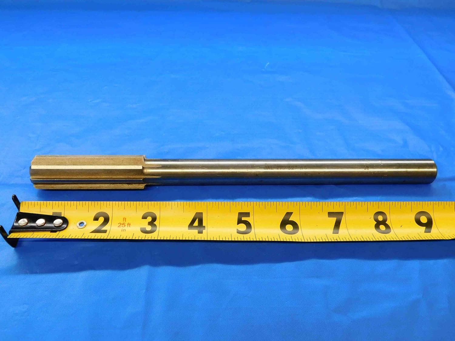 JAL Tools 27/32 O.D. HSS Chucking Reamer 8 Flute .8437 ONSIZE Straight Shank - JC0177BY2