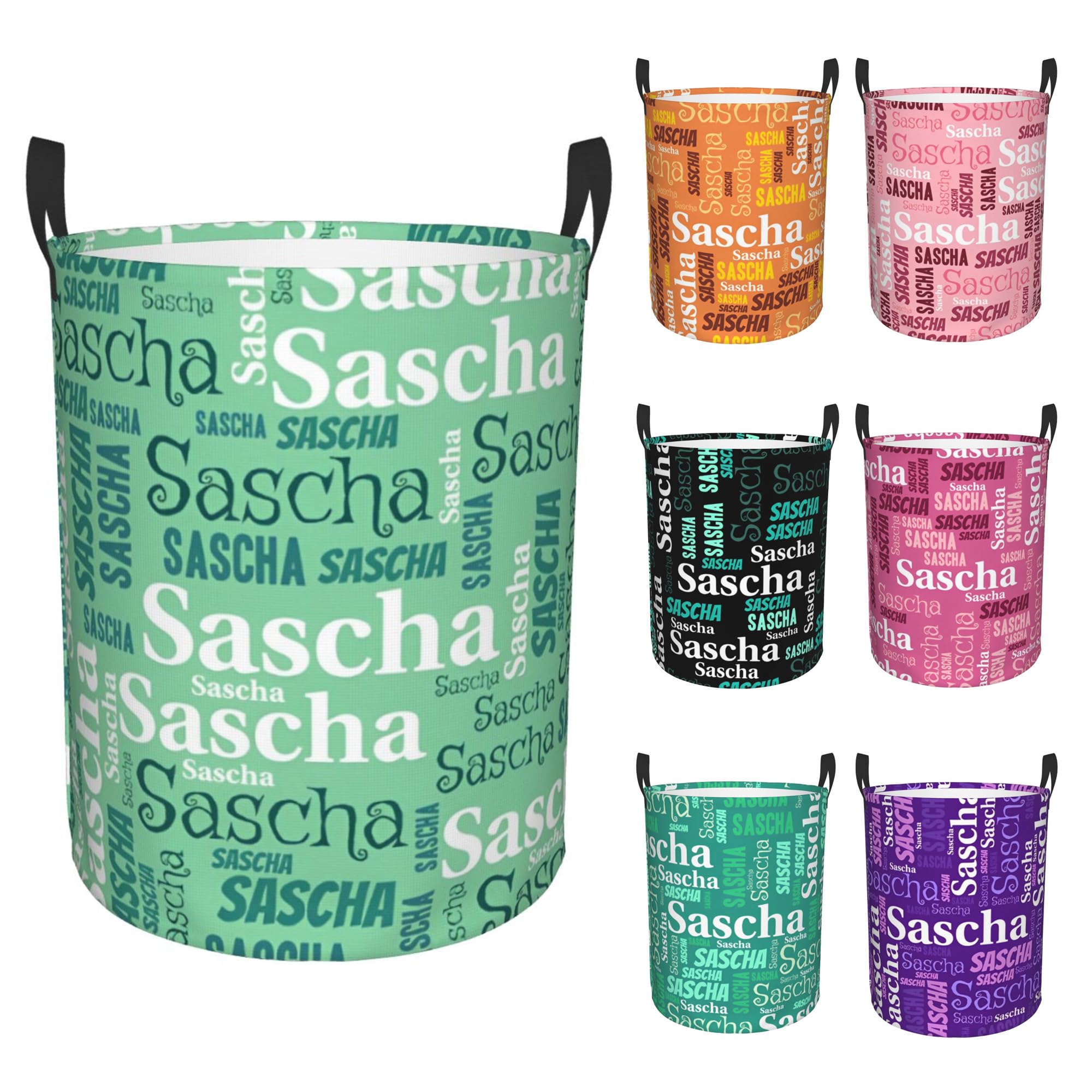 NoutAT Custom Name Laundry Hamper - Personalized Laundry Hamper with Name for Bathroom Bedrooms - Customized Clothes Storage Organizer - Personalized