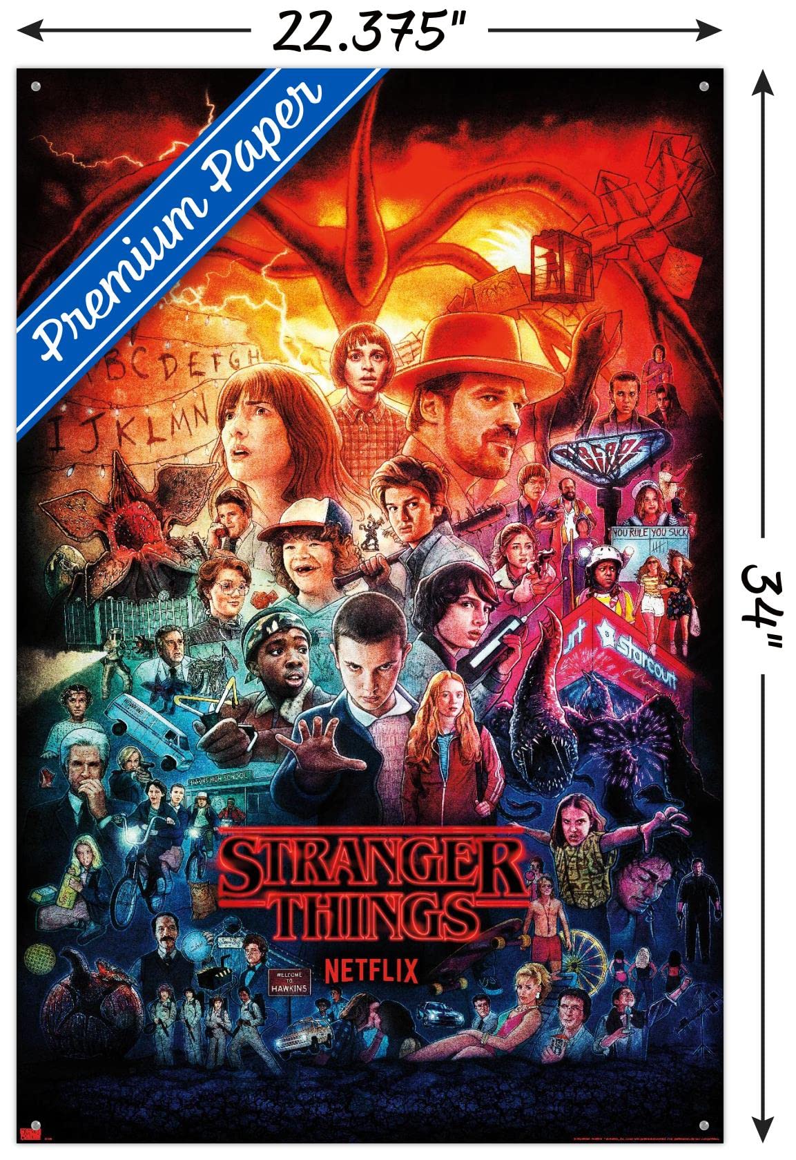 Amazon.com: Trends International Netflix Stranger Things - Three