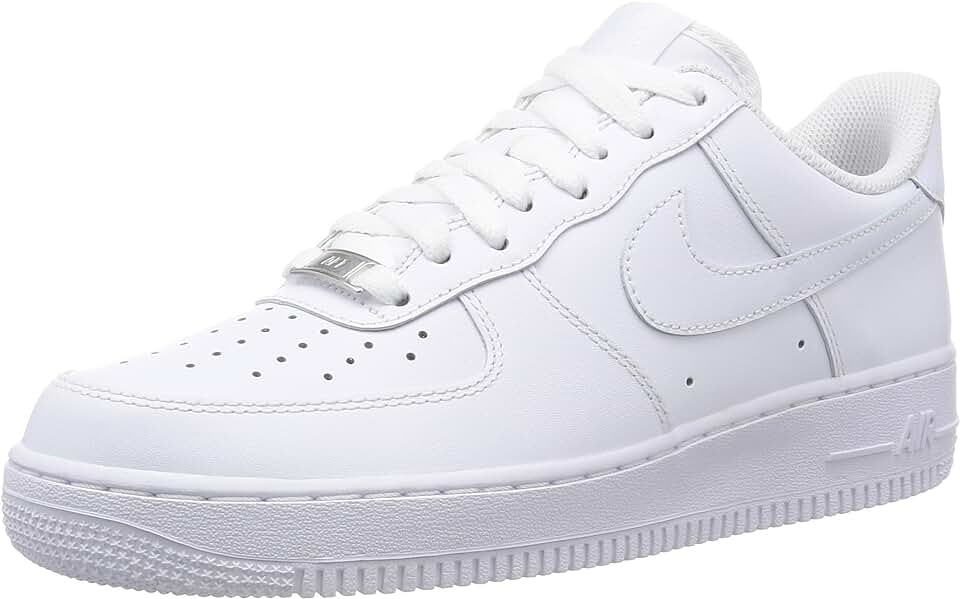 Tênis masculino Air Force 1 '07, Branco/Branco, 41
