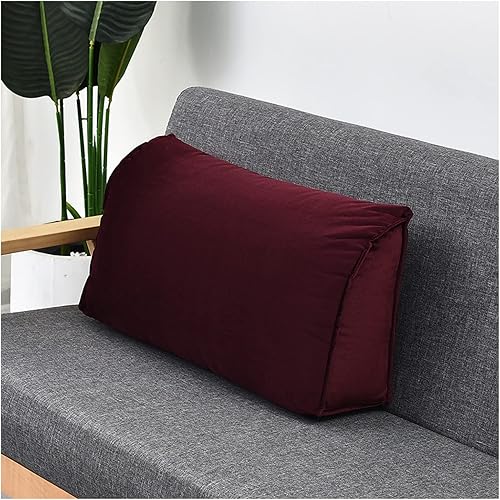 Almohada de apoyo lumbar para sofá, respaldo grande de espuma dura, almohada de cabecera de cuña, almohada de lectura para dormitorio, soporte de