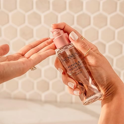 Miniatura 6 de Nexxus Repair & Nourish - Aceite ultraligero para reparar y nutrir el cabello, nutrición intensa con tecnología StyleProtect y aceite de rosa de