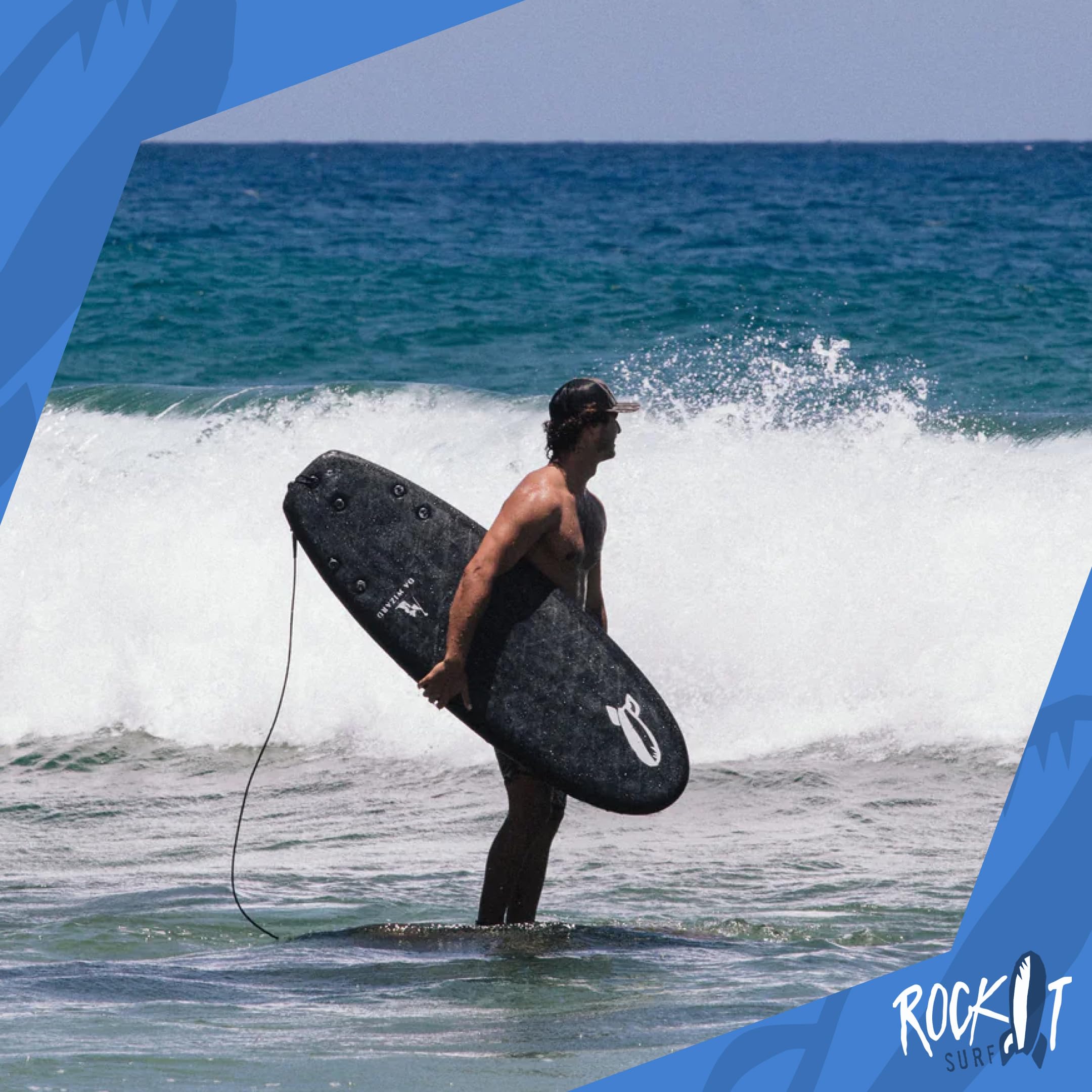 Amazon.com : Rock-It DA Wizard Performance Soft Top Surfboard, 4