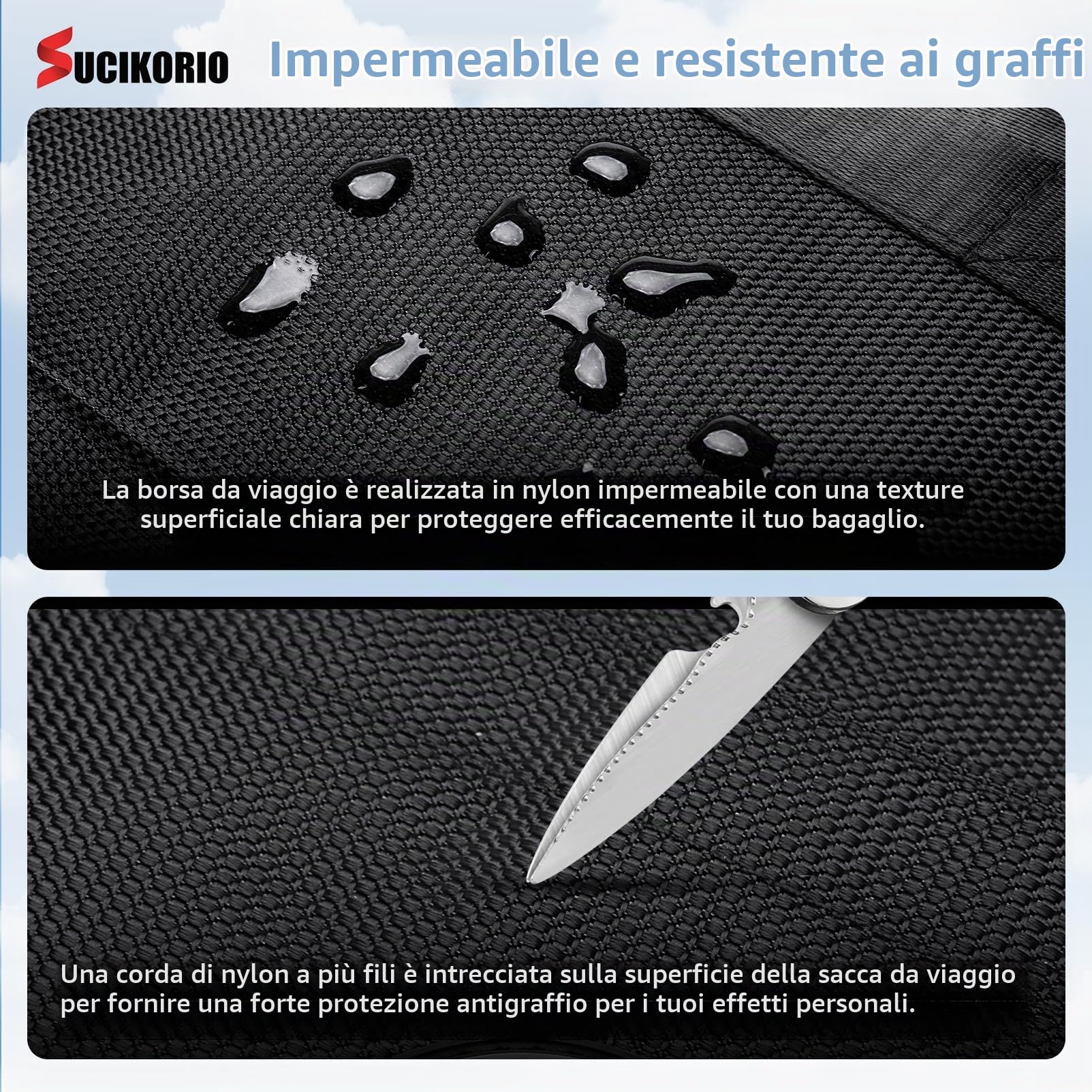 Borsone da Viaggio Con Ruote, Impermeabile 3 In 1 Zaino da Viaggio Aereo Bagaglio a Mano con Lucchetto Combinazione 3 Cifre Grande 80L XL Borsa da Viaggio Unisex Weekender per Aereo, Viaggi