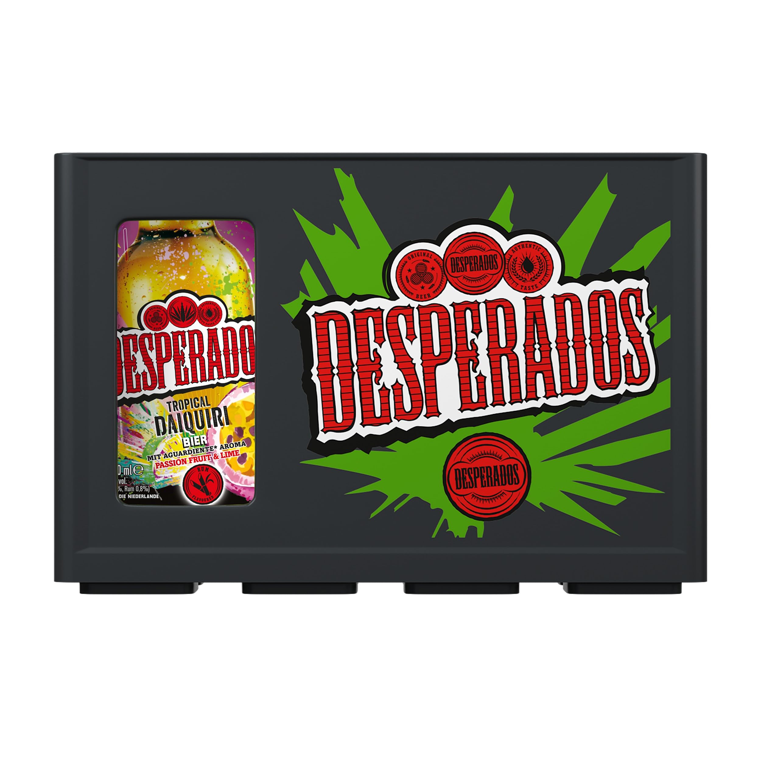Desperados Tropical Daiquiri, Biermischgetränk in Flasche, MEHRWEG (4 x 6 x 0.33 l) im Kasten