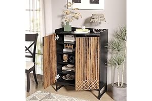 Kana Shoe Cabinet with Doors - 5 Tier 25 Pair Capacity Shoe...