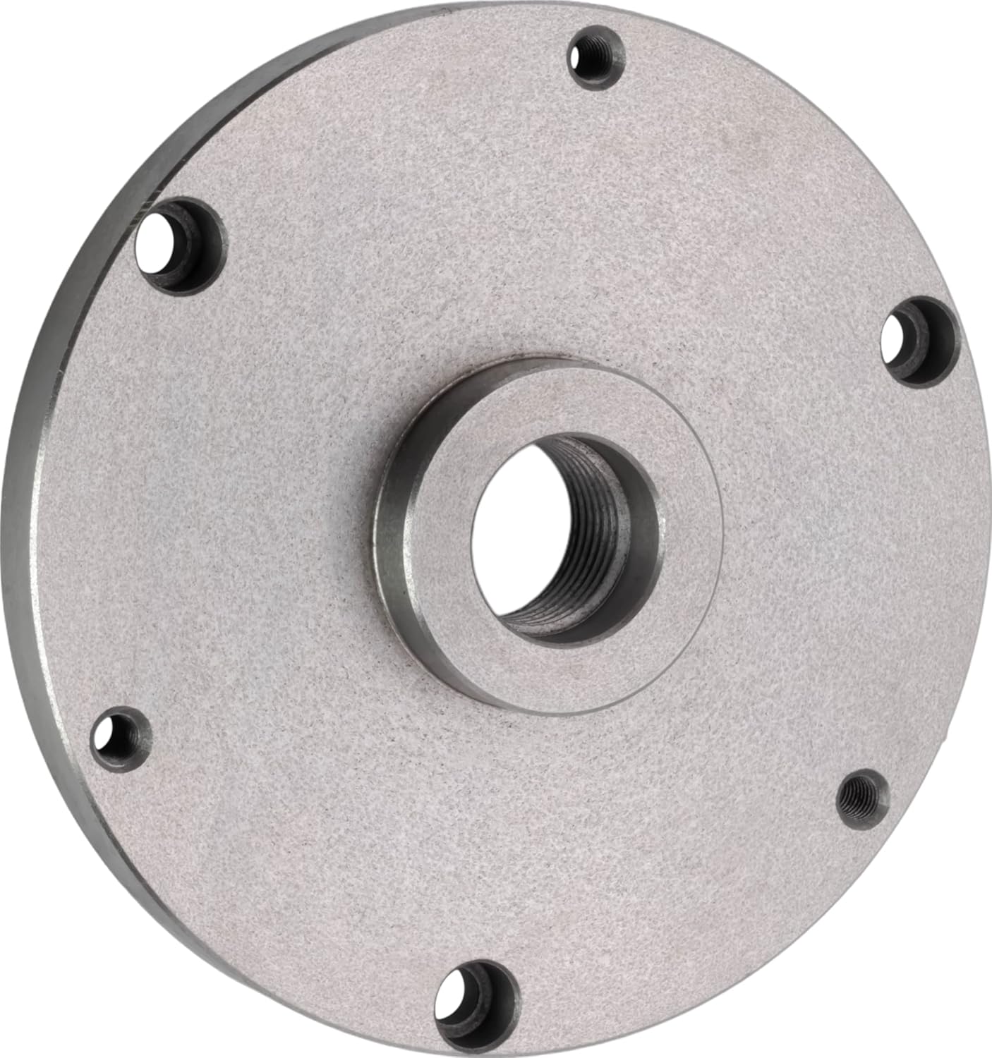 CME 8" 1 1/2"-8 Threaded Lathe Chuck Backing Plate, Fits Self-Centering (Scroll) Chucks