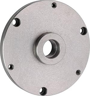 CME 8" 1 1/2"-8 Threaded Lathe Chuck Backing Plate, Fits Self-Centering (Scroll) Chucks
