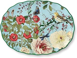 Flora Ceramic Oval Platter – 14