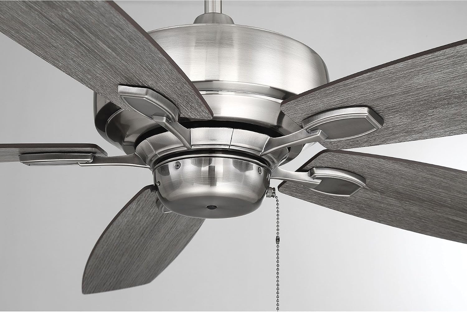 Savoy House 52-830-5RV-187 Downrod Mount, 5 Walnut / Chestnut Blades Ceiling fan, Brushed Pewter