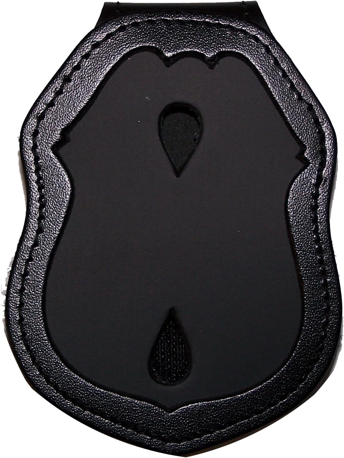 NYPD Sergeant Belt Clip Badge Holder with Pocket and Chain (Cutout PF287)