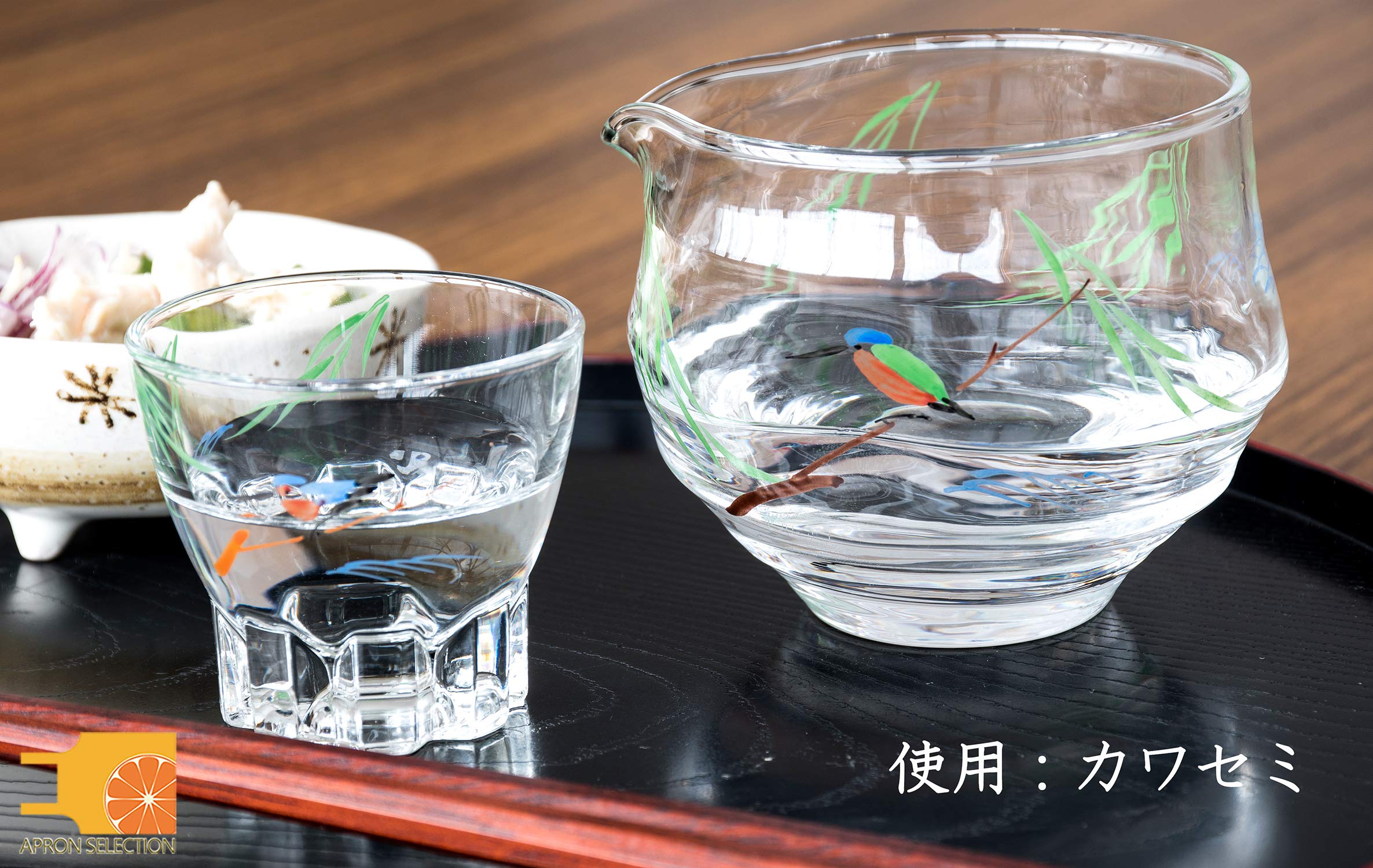 Amazon.co.jp: 八木海峰 海峰窯 片口 化粧箱入り [ 京絵付ガラス