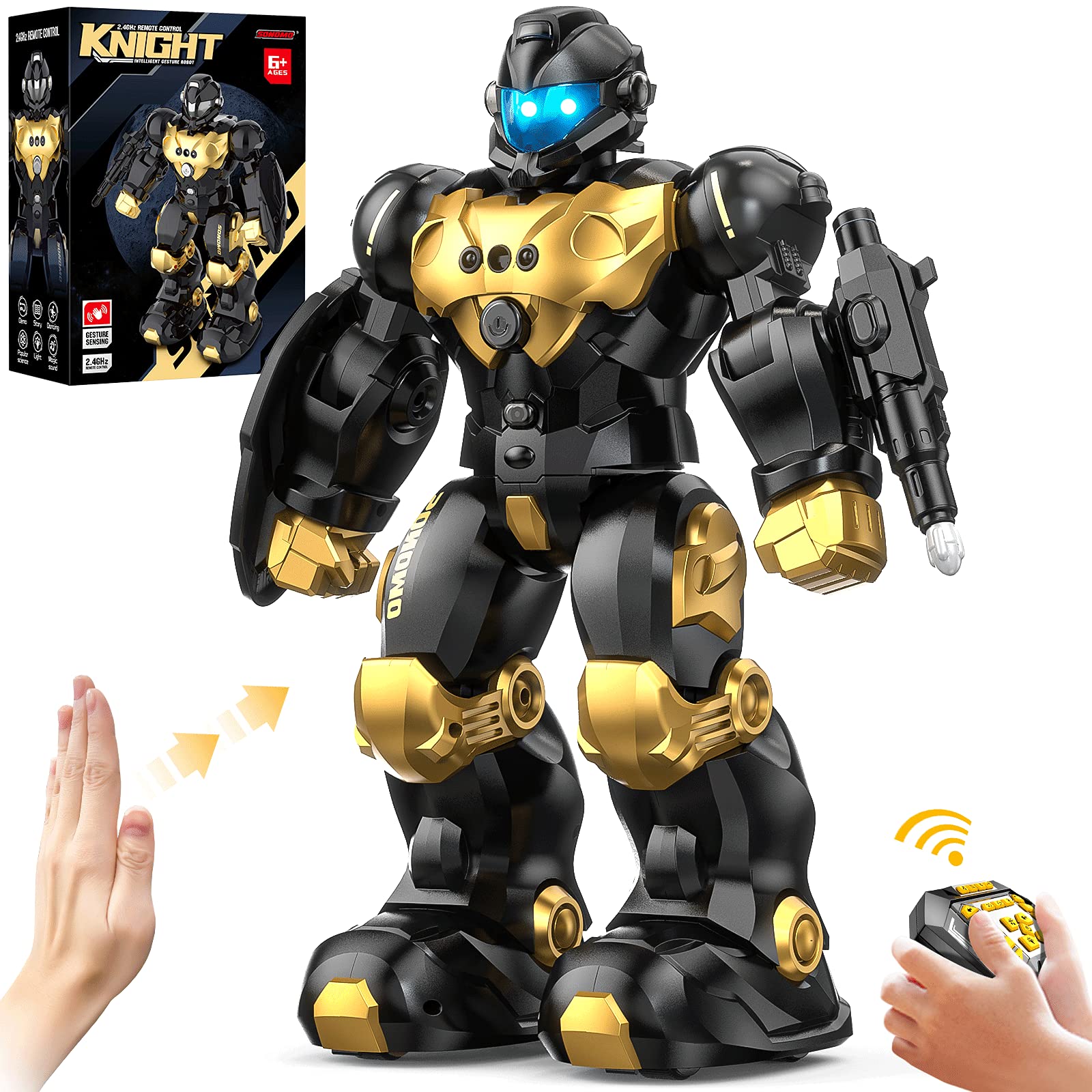 SONOMO Remote Control Robot Toy (Gold Black-2)