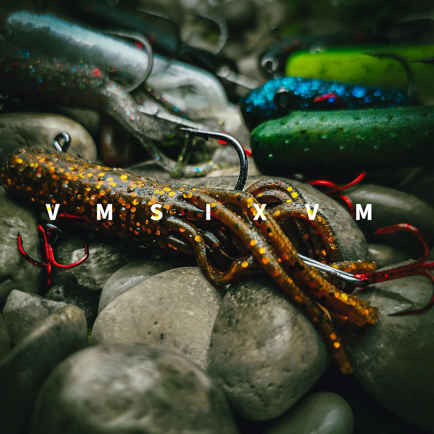 80/65/60 Pcs Tube Lures with Soft Plastic Baits Worms Jig Heads for Bass Fishing, Tube Jigs Hooks Rigs Crappie Lures for Freshwater Saltwater