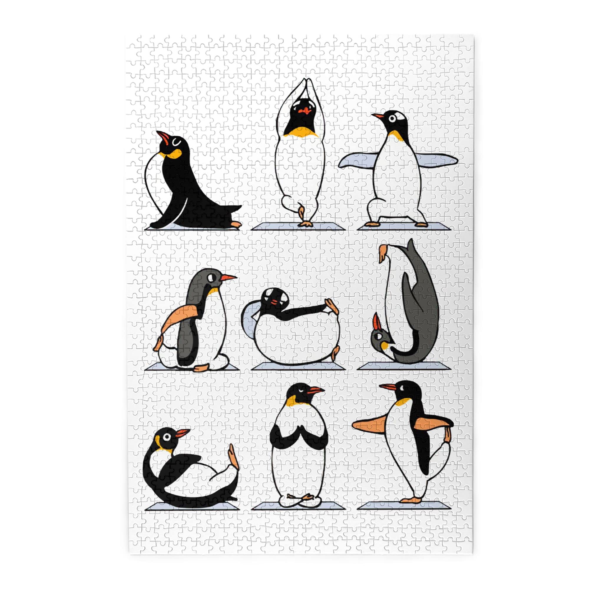 Amazon.co.jp: 1000ピース ジグソーパズル おもしろ ペンギン ヨガ 50