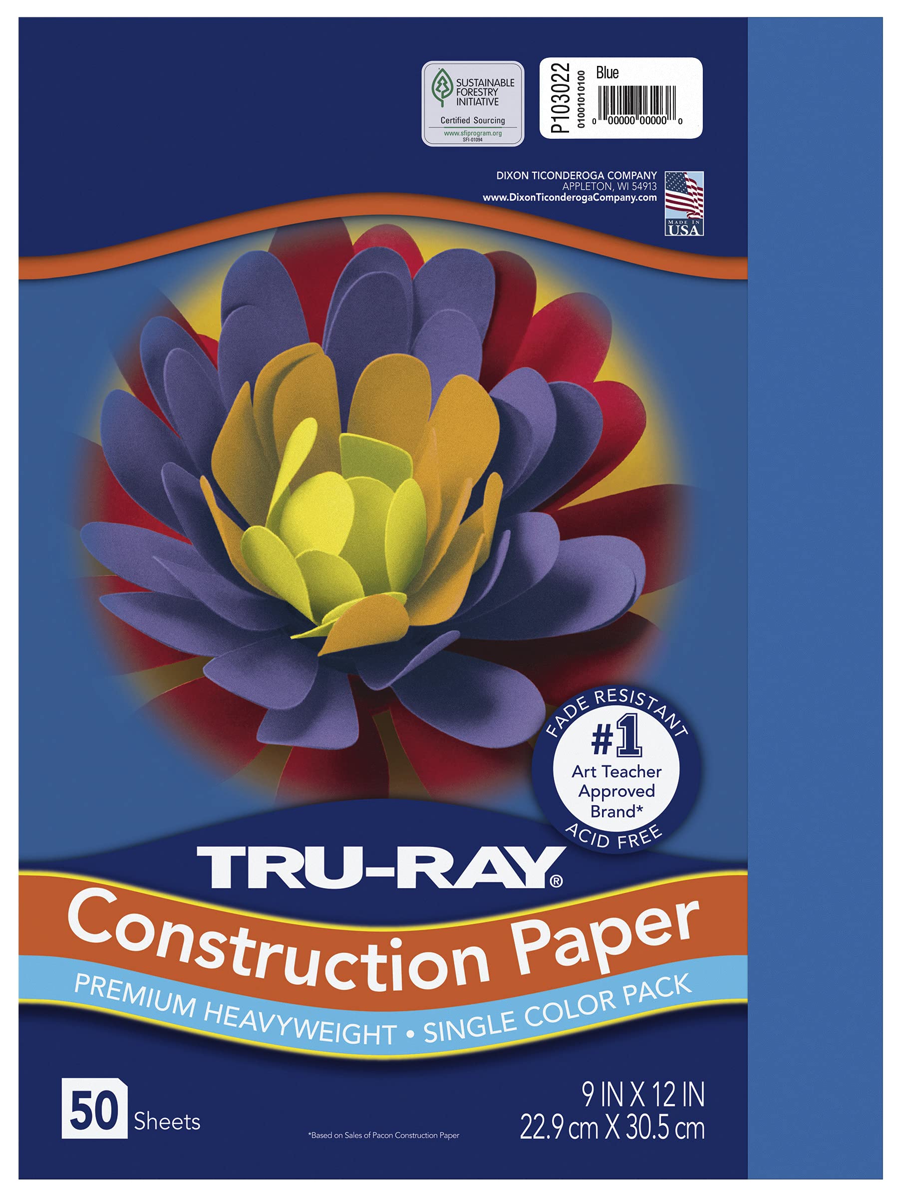 Tru-Ray Construction Paper 9x12" Blue