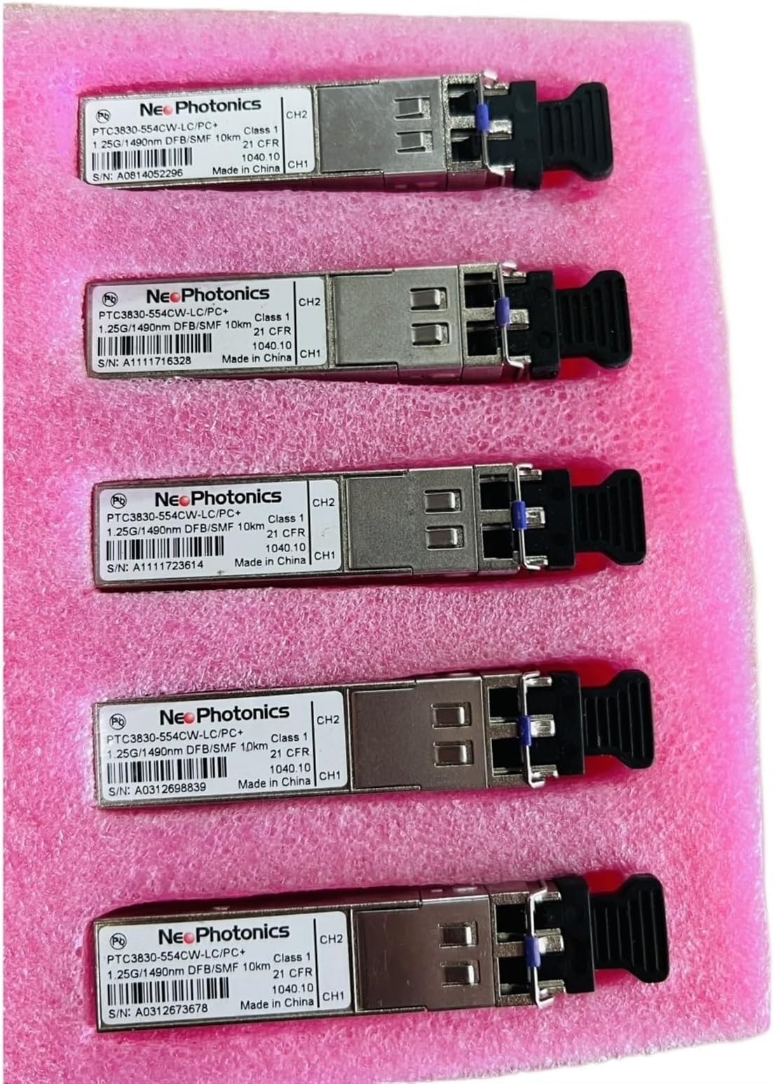 UGCMAFWLU PTC3830-554CW-LC/PC+ 1.25G/1490nm DFB/SMF 10KM CSFP