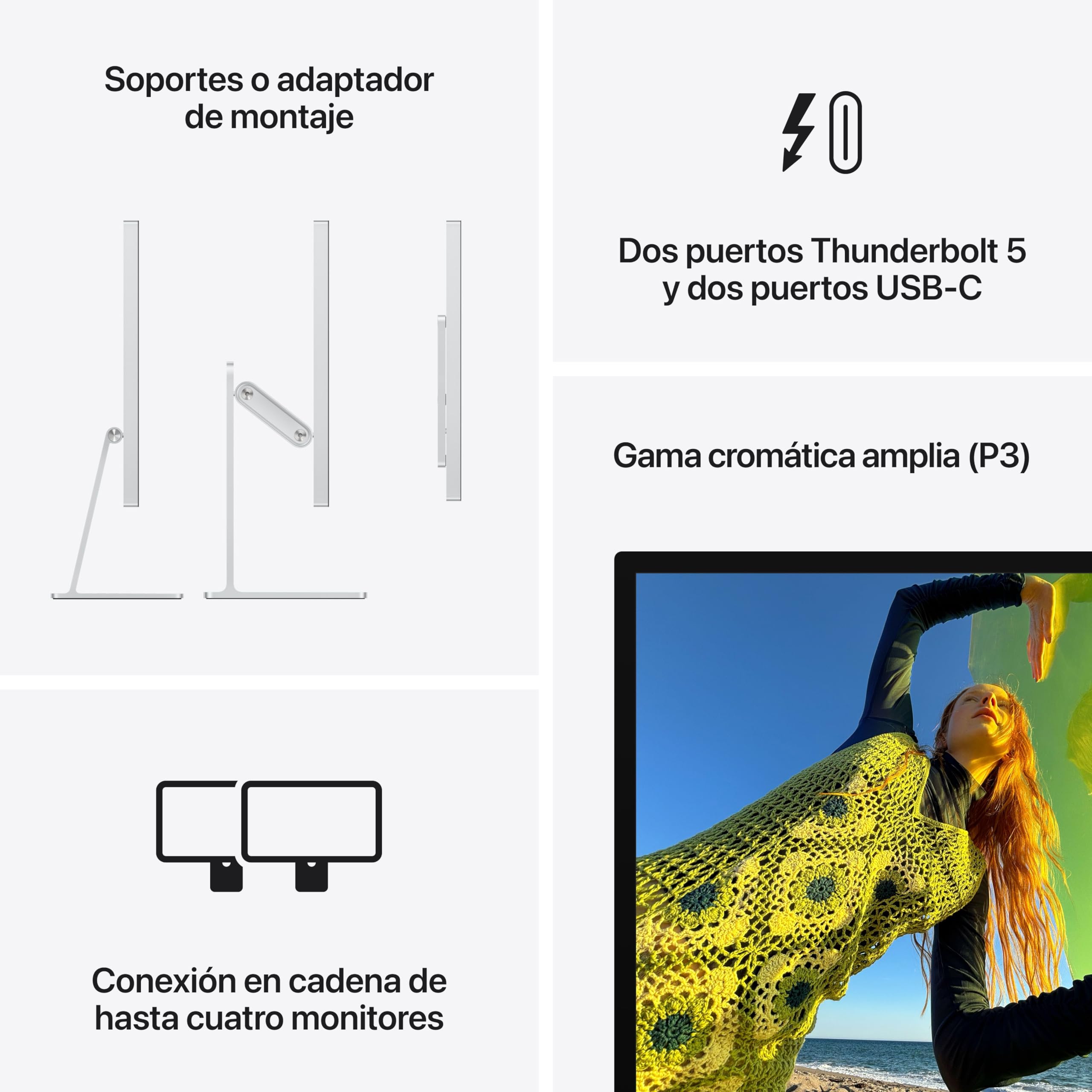 Apple Studio Display: Vidrio estándar, Soporte con inclinación Ajustable ​​​​​​​ — view 5