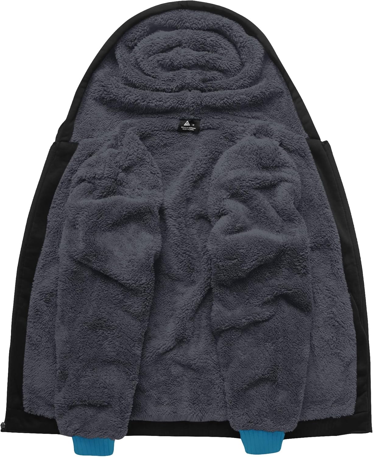 SCODI Hoodies for Men Heavyweight Fleece Sweatshirt - Full Zip Up Thick Sherpa Lined Hooded Jacket - Image 2