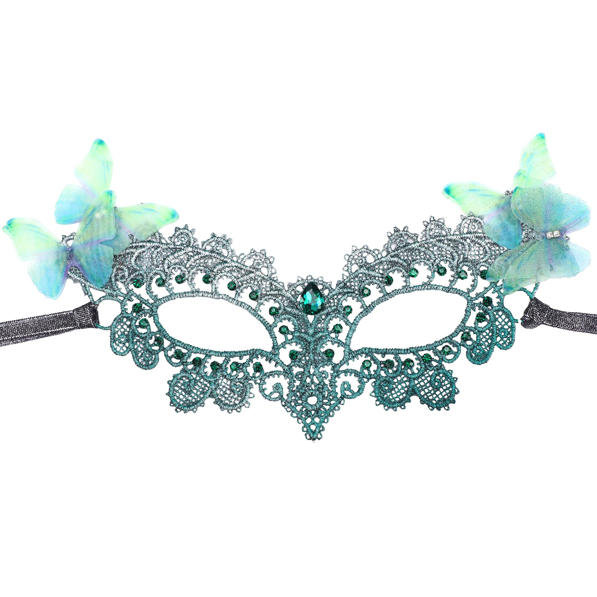 ETOFETE Lace Butterfly Masquerade Mask 1920s Vintage Halloween Carnival Half Mask Face Accessories Eyemask Costume for Women Men — image 1