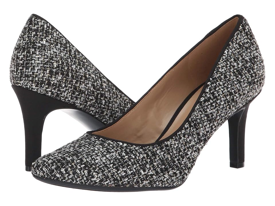 

Naturalizer Natalie (Black/White Metallic Tweed) High Heels, Gray