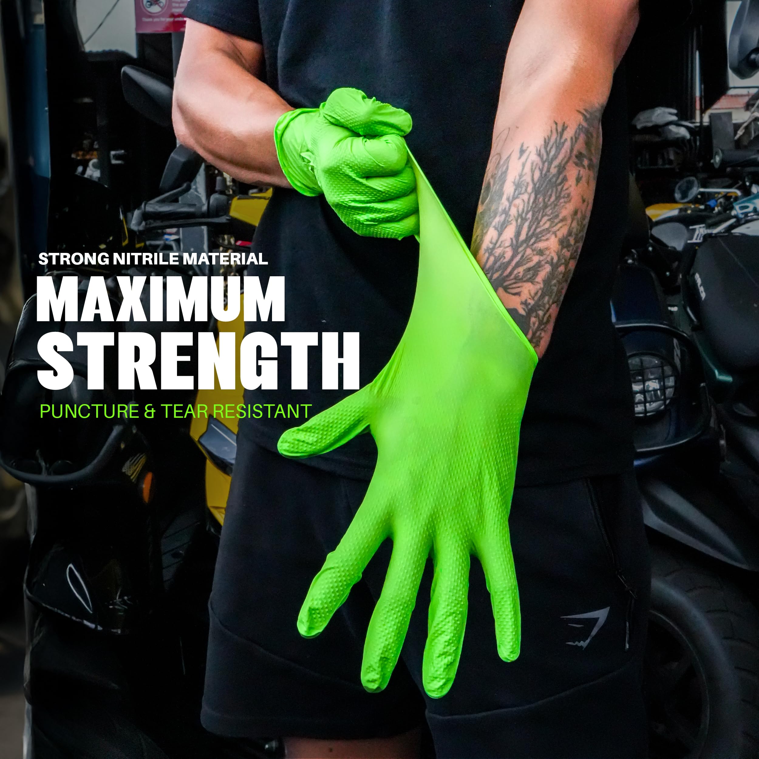 GRIPXX Grüne Handschuhe 100 Stück klein