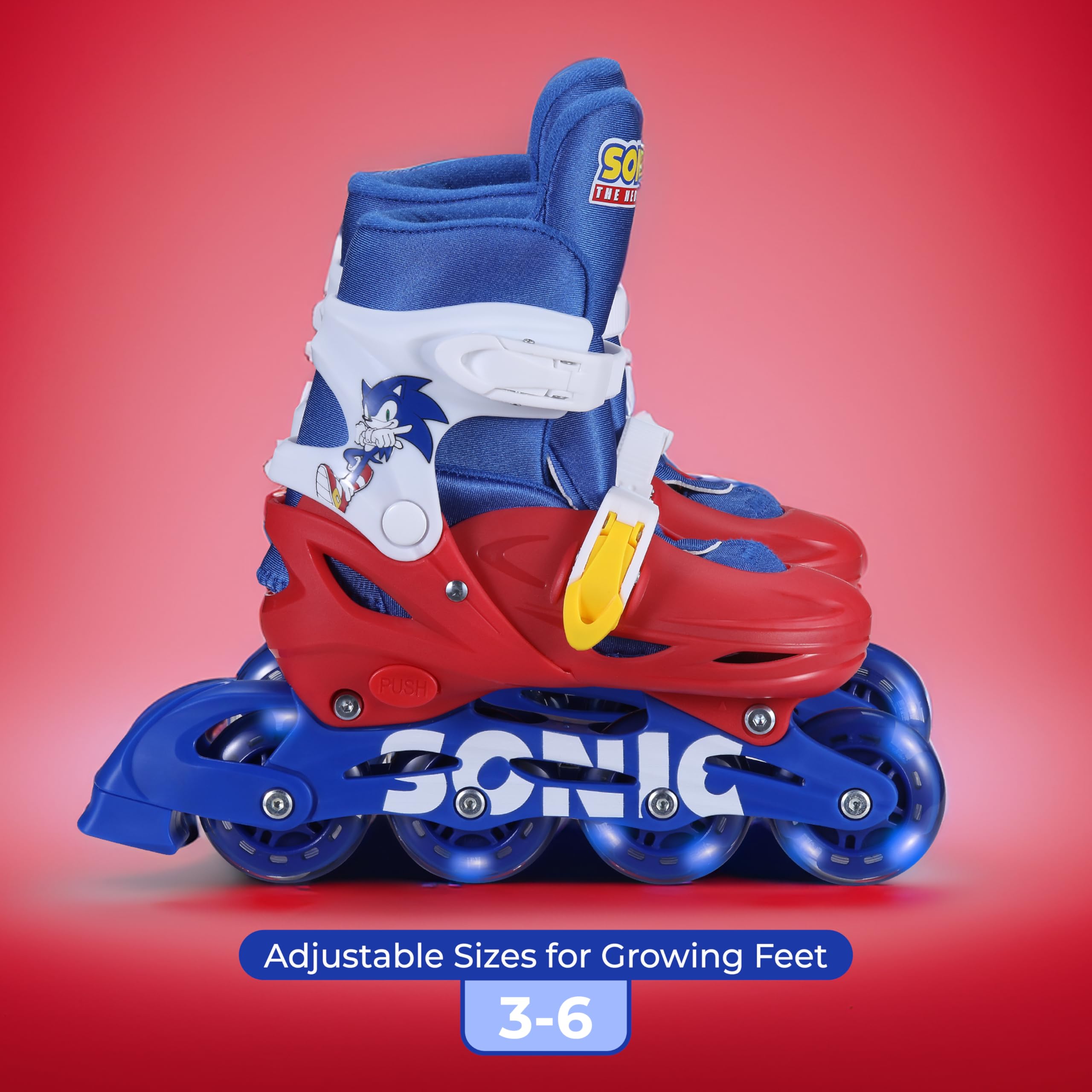 Amazon.co.jp: Sonic 2in1 キッズローラースケート、クワッド