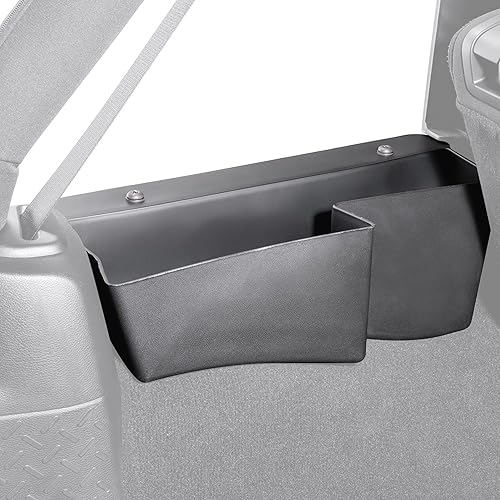 Quadratec Cubo organizador de almacenamiento de pozo de rueda trasera, juego de 2 piezas para lado izquierdo y derecho  Compatible con Jeep Wrangler